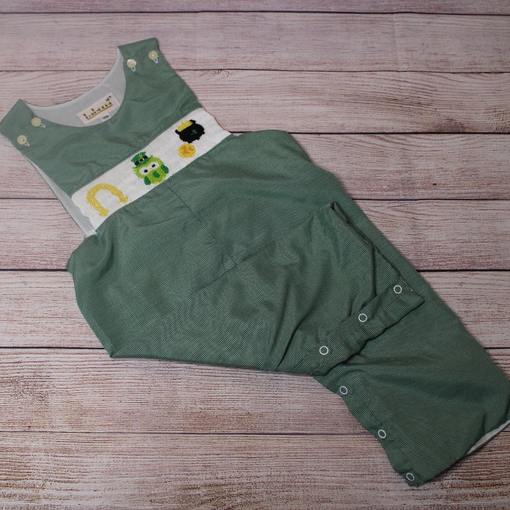 babeeni St. Patrick's Irish Longalls Smocked